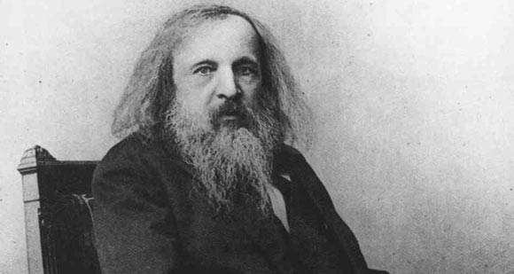 Dmitri Mendeléyev y la tabla periódica
