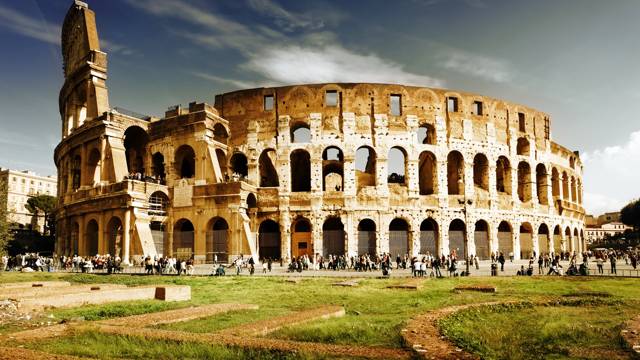 El Coliseo de la ciudad de Roma