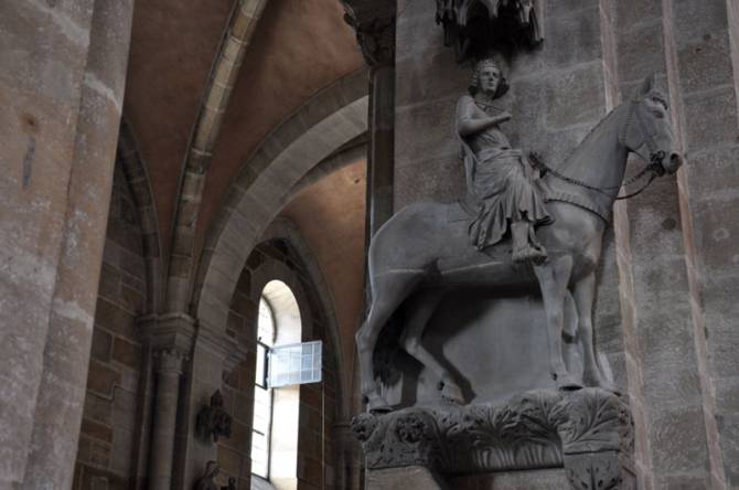 El jinete de Bamberg escultura gotica
