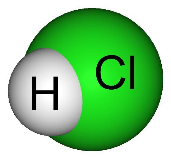 El ácido clorhídrico