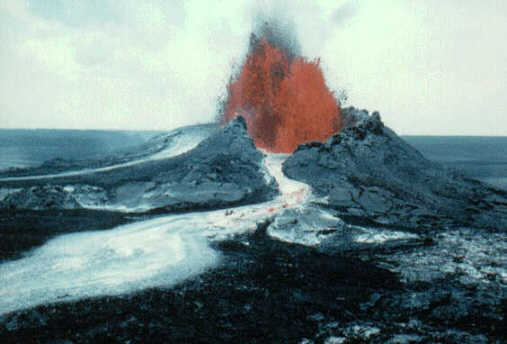 La erupcion volcanica