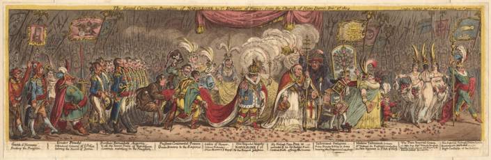 La gran procesión de coronación de Napoleón I